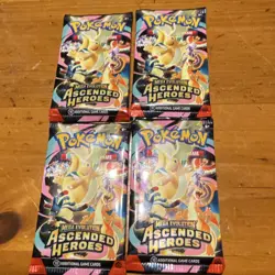 Pokemon Mega Evolution Ascended Heroes Booster Packs (4) 10 Cards Dragonite - Image 5
