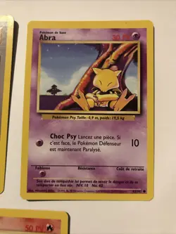 Lot Of 5 French Pokemon Base Set Unlimited Cards Growlithe - NM - Image 4