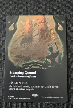 MTG - Stomping Ground (Borderless) Edge of Eternities - NM Rare #283 Non Foil - Image 1