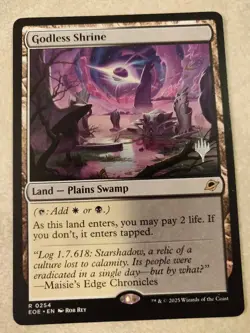 Godless Shrine x1 MTG Magic the Gathering - Edge of Eternities PROMO - Image 1