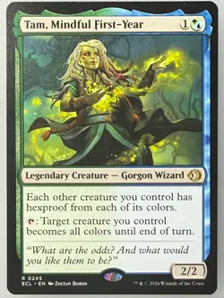 Magic the Gathering Lorwyn Eclipsed - Tam, Mindful First-Year 245 - Image 1