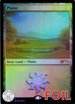 MTG Plains (101) | NM Foil | Secret Lair Bob Ross Lands {SLD} - Image 1