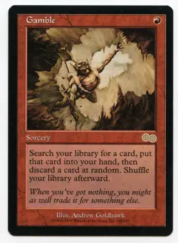 MtG - Magic the Gathering - GAMBLE - Urza's Saga #188 - Unplayed MINT! - Image 1