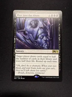 Peer into the Abyss - NM - Core Set 2021 MtG - Image 1