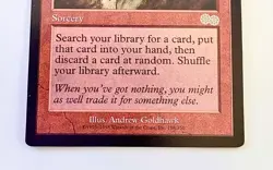 Gamble MTG Urza’s Saga 188/350 Rare Near Mint Red Sorcery 1998 - Image 3
