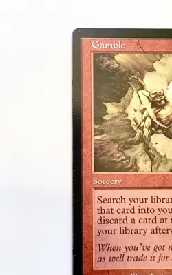 Gamble MTG Urza’s Saga 188/350 Rare Near Mint Red Sorcery 1998 - Image 4