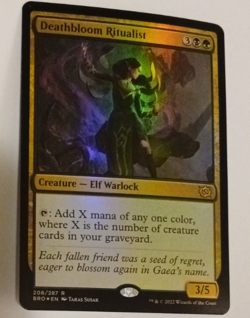Deathbloom Ritualist Foil NM MTG The Brothers' War Magic the Gathering - Image 1
