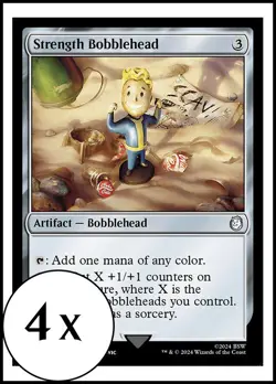 MTG - 4 x Strength Bobblehead - Playset 4x x4 - Universes Beyond: Fallout - Image 1