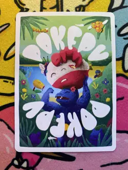 Pokepu - Himohnlaa (Hitmonlee) 47/77 - Derpy Pokemon Parody / Fan Art Card - Image 2