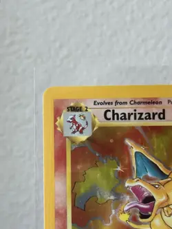 1999 POKEMON BASE SET UNLIMITED #4 CHARIZARD-HOLO NEAR MINT - Image 2