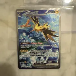 2023 Pokemon Scarlet & Violet 151 Zapdos ex Secret Rare #202/165 - Image 2
