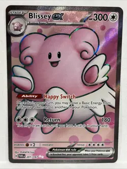 Pokemon TCG Blissey EX Twilight Masquerade Holo Rare Full Art - Image 1