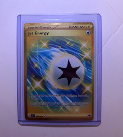 Pokemon Jet Energy 252/191 Holo Gold Hyper Rare Sv08: Surging Sparks NM - Image 1