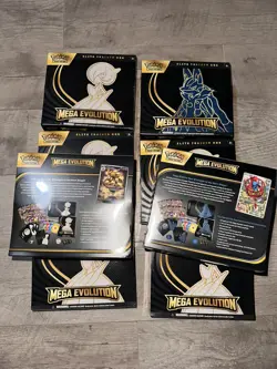 Lot 8x Pokemon TCG Mega Evolution Elite Trainer Box ETB Factory Sealed - Image 4