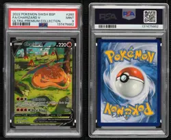 Charizard V Pokemon Sword & Shield Black Star Promo PSA 9 - Image 3