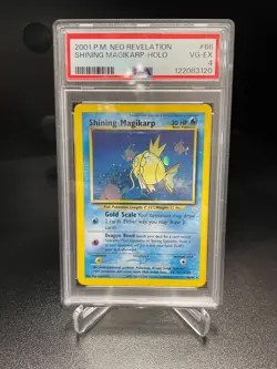 Pokemon Neo Revelation Shining Magikarp HOLO PSA 4 VG-EX 66/64 - Image 1