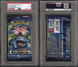 2016 Pokemon Evolutions PSA 7 MINT Graded Venusaur Sealed Booster Pack - Image 3