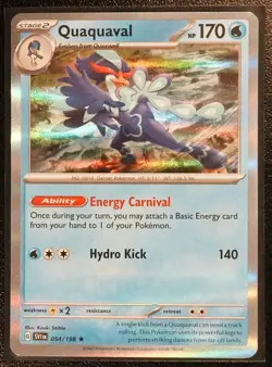 Pokemon TCG | Quaquaval | Scarlet & Violet Base Set #54 | Holo - Image 1