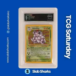 1999 POKEMON UNLIMITED #11/102 NIDOKING RARE HOLO ACG 9 - Image 1