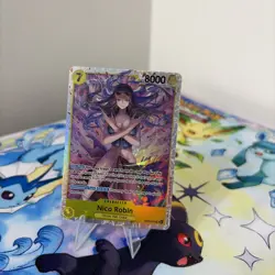 Bandai One Piece CCG Nico Robin EB03-055 Super Rare Full Art Holo Character Card - Image 1