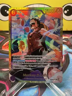 Monkey.D.Luffy EB02-061 SEC - One Piece TCG - English Card Near-Mint Secret Rare - Image 1