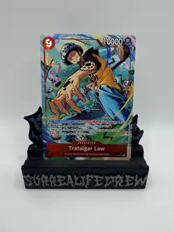 One Piece Card Game Trafalgar Law Alt Art The Azure Sea's Seven Foil OP14-009 - Image 1