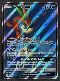 Keldeo GX Holo Pokemon Card 219/236 Full Art SM Unified Minds NM - Image 1