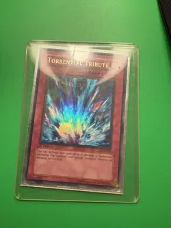 Yu-Gi-Oh Torrential Tribute LON-025 1st Edition Vintage Trap Card - Image 3