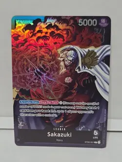 Sakazuki - ST06-001 - Leader - Foil - Near Mint - English - One Piece Card Game - Image 1
