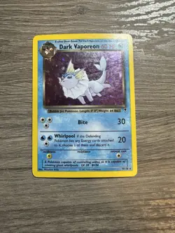 Pokemon TCG Card English Legendary Collection Dark Vaporeon 9/110 Rare Holo - Image 1