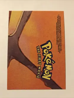 Topps Pokemon First Movie Black Logo Pikachu/Raichu Sticker Card - Image 2