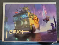 Turtle Van Art Card (Gold-Stamped Signature) [Teenage Mutant Ninja Turtles Art] - Image 1