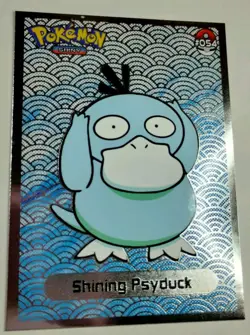 Shining Psyduck Blue 1997 Shiny Pokemon Card Kanto Peru Foil - Image 3