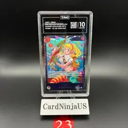 TAG 10 GEM MINT Hibari OP11-010 SR Flagship Battle Prize - ONE PIECE Card Game - Image 1