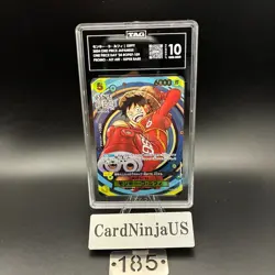 TAG 10 GEM MINT Luffy SR OP07-109 Japanese One Piece Promo Card ONE PIECE DAY'24 - Image 1