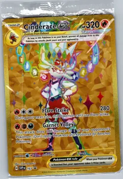 Cinderace ex SVP 163 SV: Scarlet & Violet Promo Cards - Pokemon Card - Sealed - Image 1