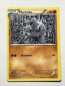 Pokemon TCG Machoke XY Furious Fists 45/111 Regular Uncommon Card - Image 1