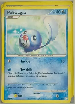 Poliwag 114/146 Regular Legends Awakened Pokemon Card 2008 HP - Image 1