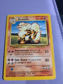 Arcanine - 23/102 - Base Set TCG - Pokemon Card - MP - Image 1