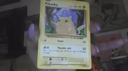 Pokemon Pikachu 2016 Card. Blue mark on corner. Never played with . Asis - Image 3