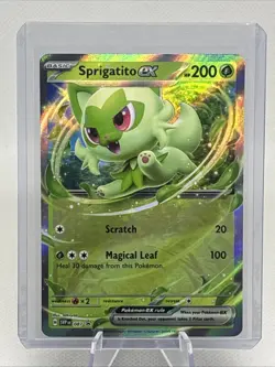Sprigatito ex 087 Sv: Scarlet & Violet Black Star Promo Cards Holo 2024 NM - Image 1