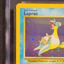 Lapras 10/62 1999 Pokemon Fossil Unlimited Rare Holo CGC 8.5 - Image 3