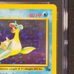 Lapras 10/62 1999 Pokemon Fossil Unlimited Rare Holo CGC 8.5 - Image 4