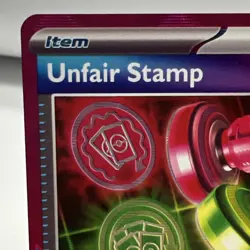 Pokemon TCG Twilight Masquerade Unfair Stamp 165/167 Ace Spec Rare NM - Image 3