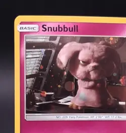 Pokemon TCG Snubbull SM200 Black Star Promo Holo Detective Pikachu Art MP - Image 4