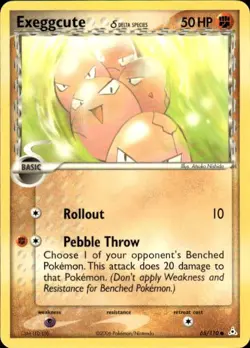 Pokemon Exeggcute (Delta Species) Holon Phantoms 65/110 Light Play LP+ or Better - Image 1