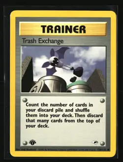 Pokemon TRASH EXCHANGE 126/132 1st Edition (2000 Gym Heroes) LP/NM - Image 1