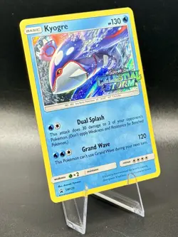 Kyogre (Prerelease) SM129 Stamped Pokemon Sun & Moon Promo 2018 Holo NM - Image 1