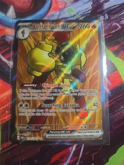 Pokemon TCG Armarouge ex Paradox Rift 218/182 Holo Ultra Rare - Image 1