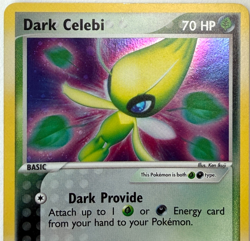 Dark Celebi 4/101 Holo Rare EX Hidden Legends 2004 Pokemon LP - Image 3